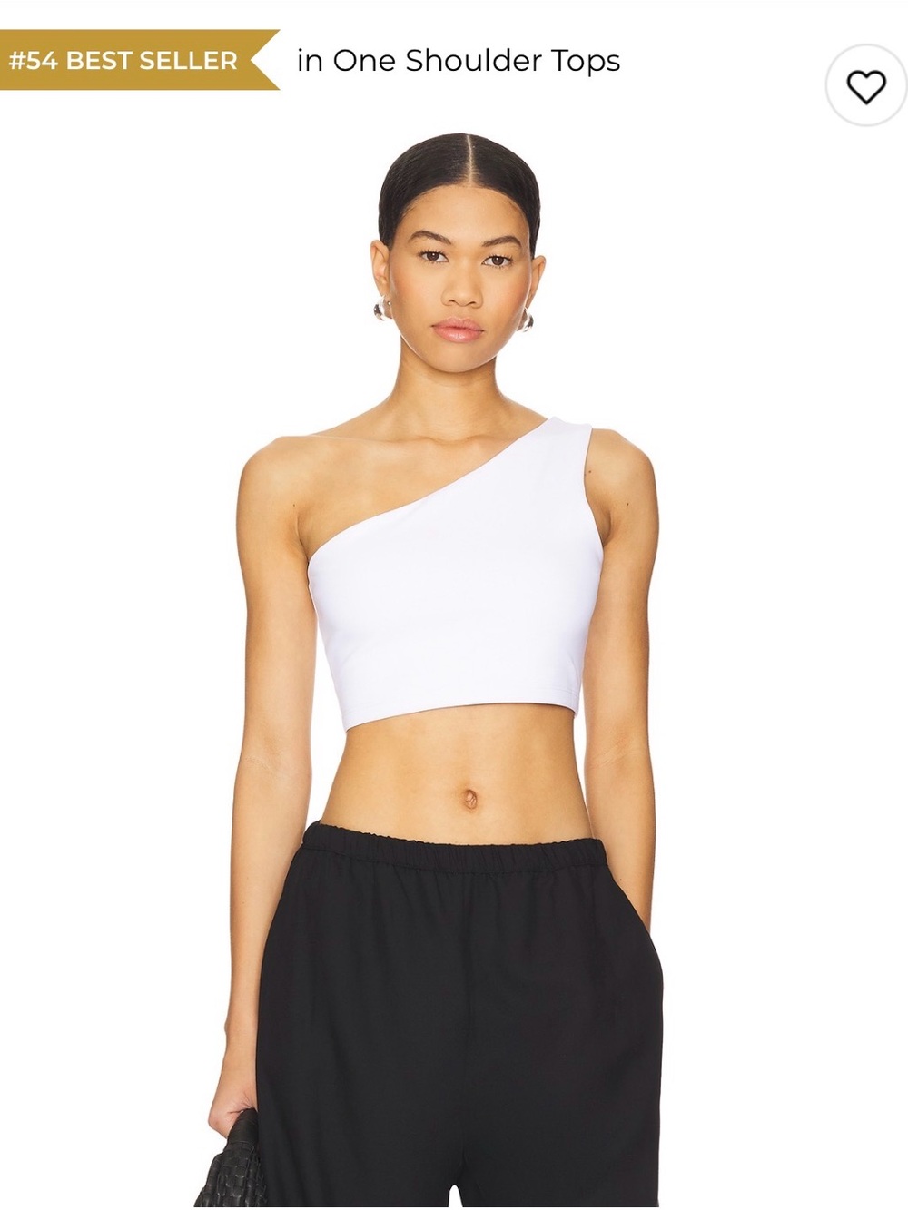 Susana Monaco One Shoulder Crop Top